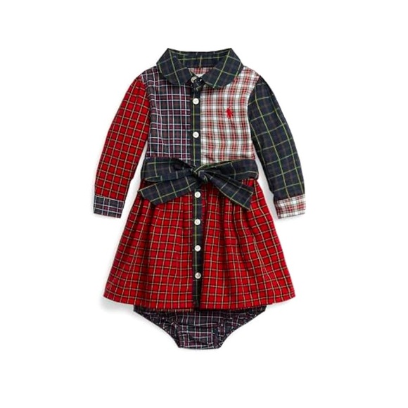 Ralph Lauren Other - Ralph Lauren Plaid Long Sleeve Dress with Bow